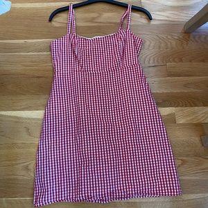 Brandy Melville Red Gingham Dress